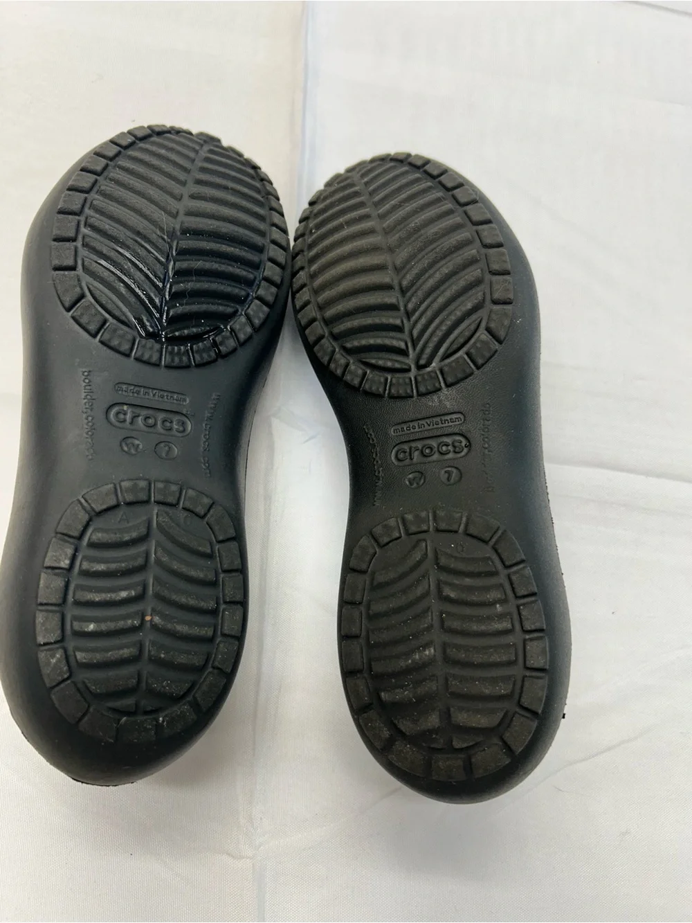 CROCS Women’s Black Slip-On Ballet Flats - Lightweight Water-Friendly